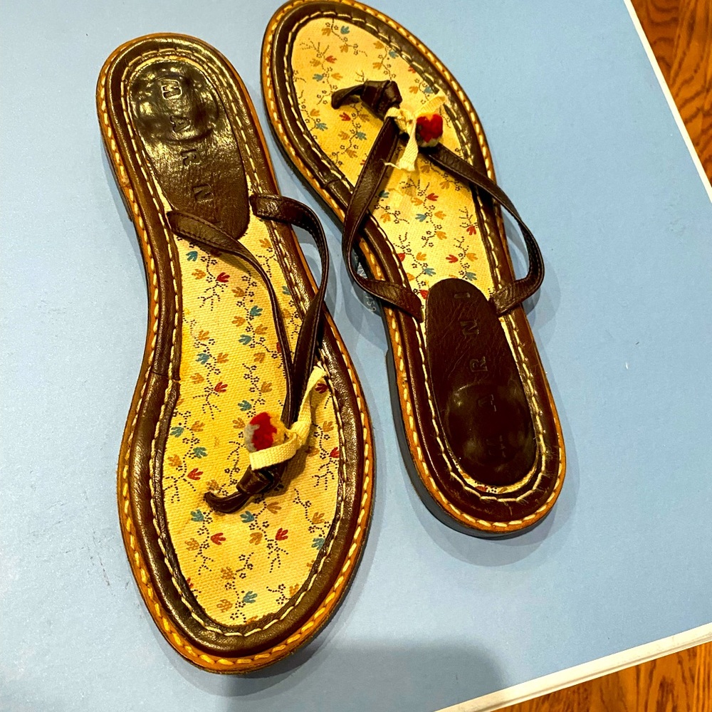 Miu Miu Camo Calzature Collection Sandals/Flip Flops! Great condition!